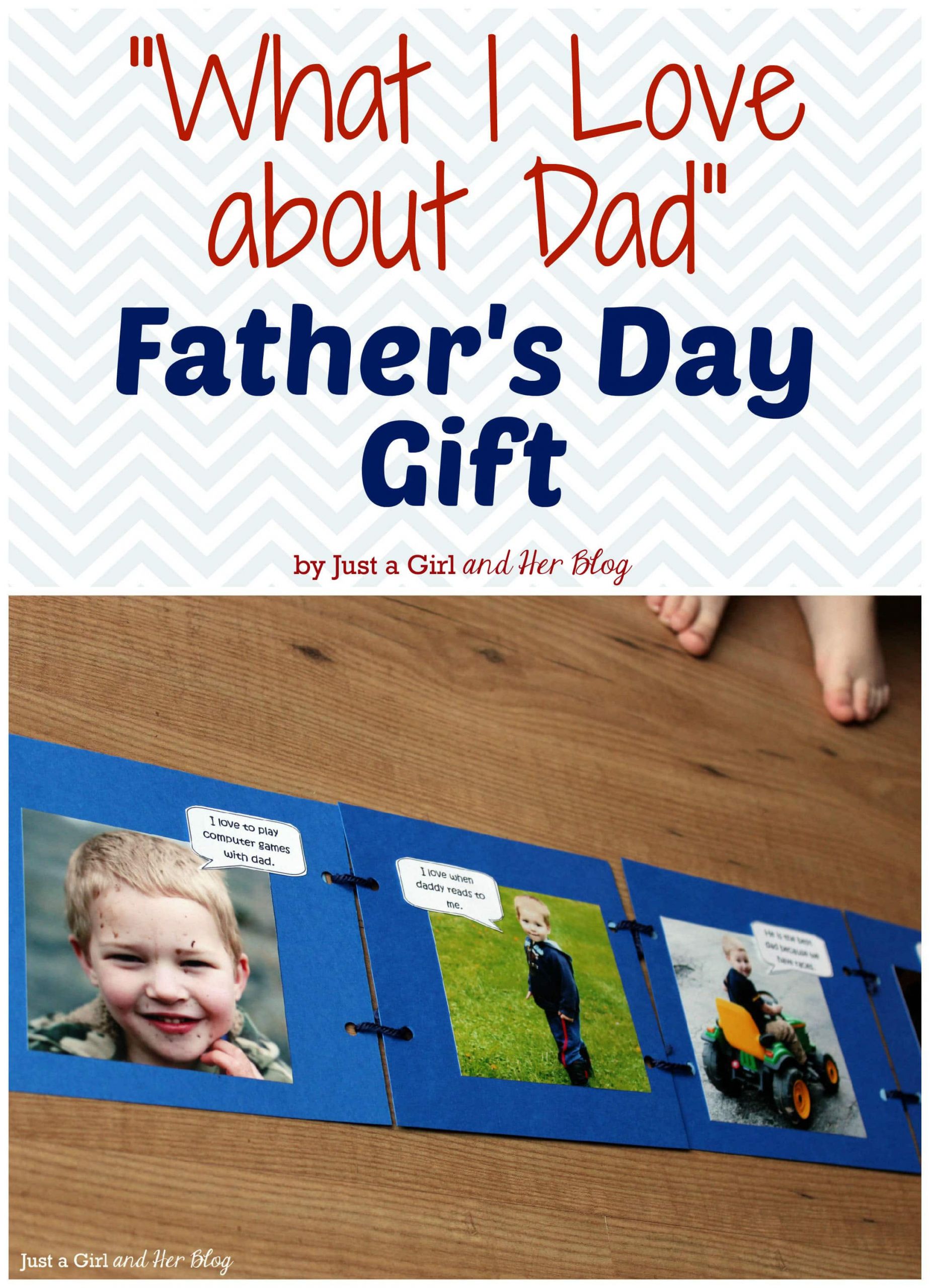 Gifts From Kids To Dad
 "What I Love about Dad" Father s Day Gift
