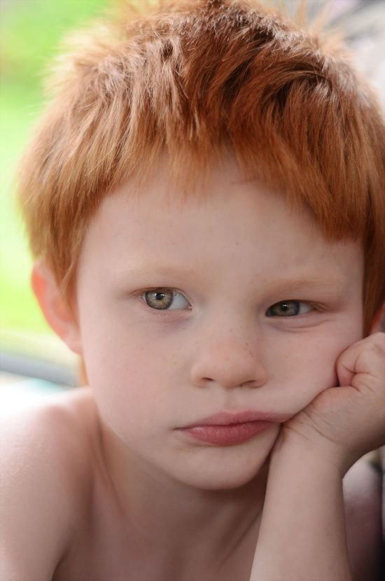 Ginger Hair Baby
 Cute small red haired boy with green eyes