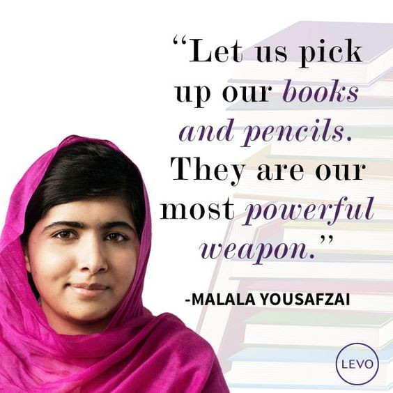 Girl Education Quotes
 Malala yousafzai Activists and Nobel peace prize on Pinterest