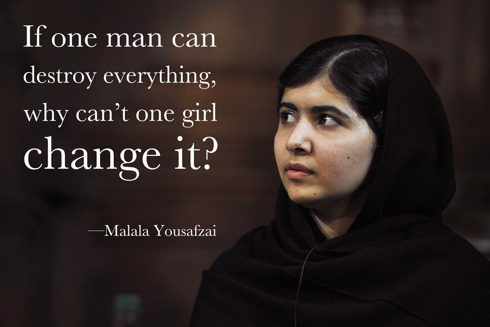 Girl Education Quotes
 Women Empowerment Malala Yousafzai Love Happens Magazine