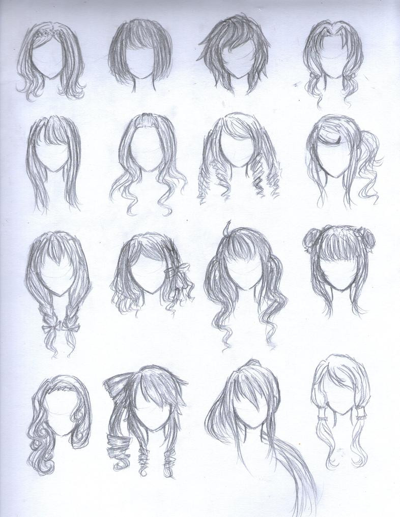 Girl Hairstyles Drawing
 Anime Hairstyles Female Trends Hairstyles
