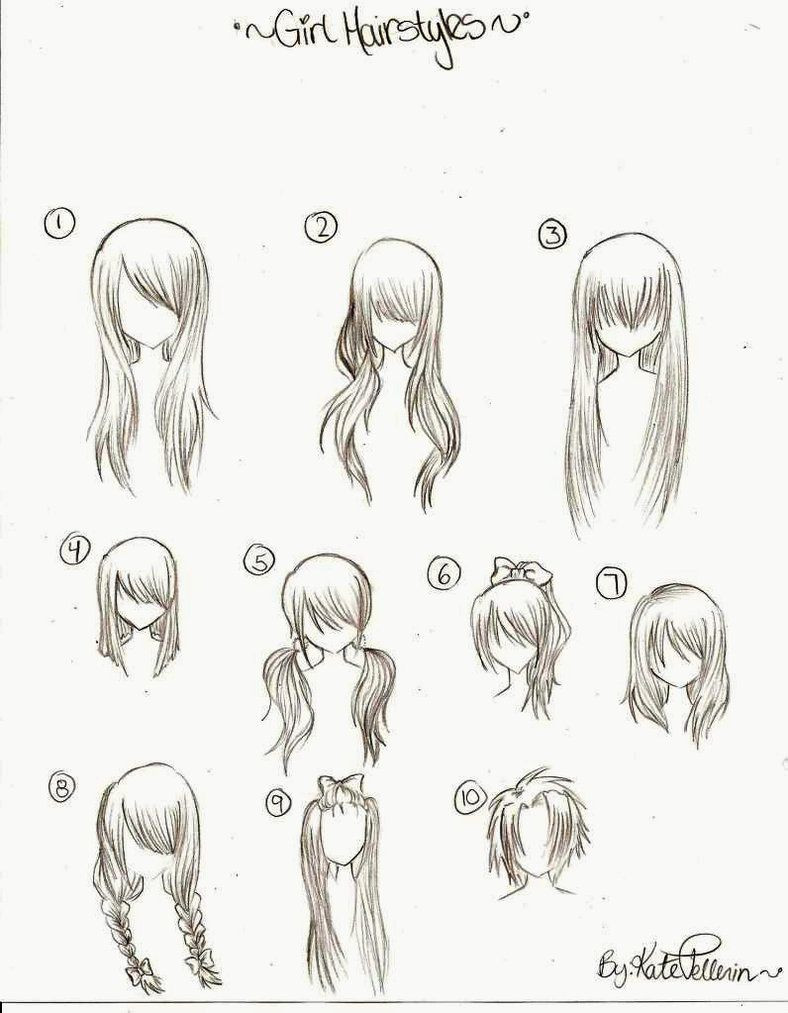 Girl Hairstyles Drawing
 Girl Anime Hairstyles – HD Wallpaper Gallery