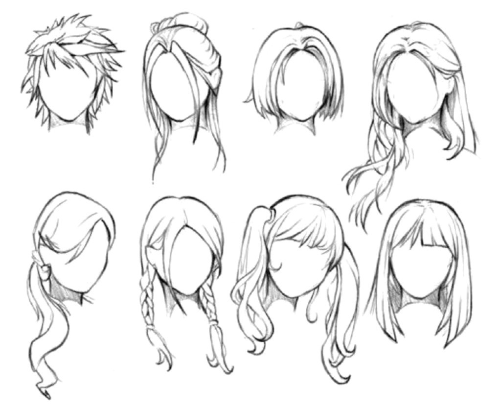 Best Girl Hairstyles Drawing from Hairstyles paintings search result at Pai...