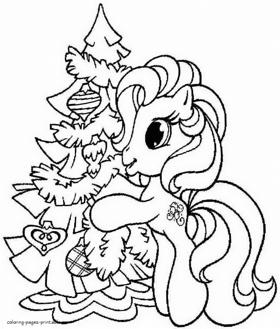 Girls Christmas Coloring Pages
 Christmas Coloring Pages A Little Girl Coloring Home