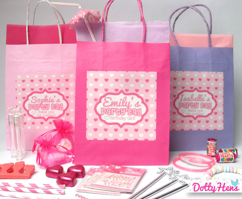 Girls Gift Bag Ideas
 PERSONALISED PINK PAMPER BIRTHDAY PARTY PRE FILLED GIFT