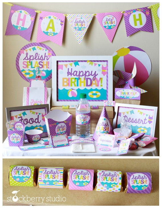 Girls Pool Party Ideas
 Girl Pool Party Birthday Decorations Beach Party Decorations