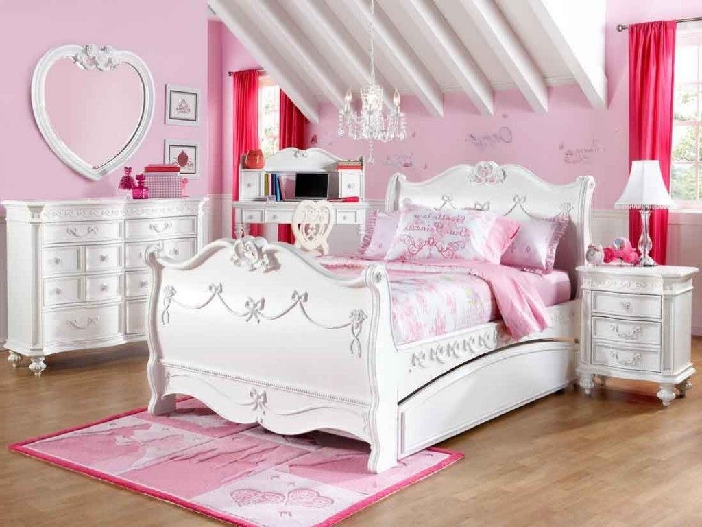 Girls Princess Bedroom Set
 Lil girls bedroom sets cute girl toddler bed ideas all