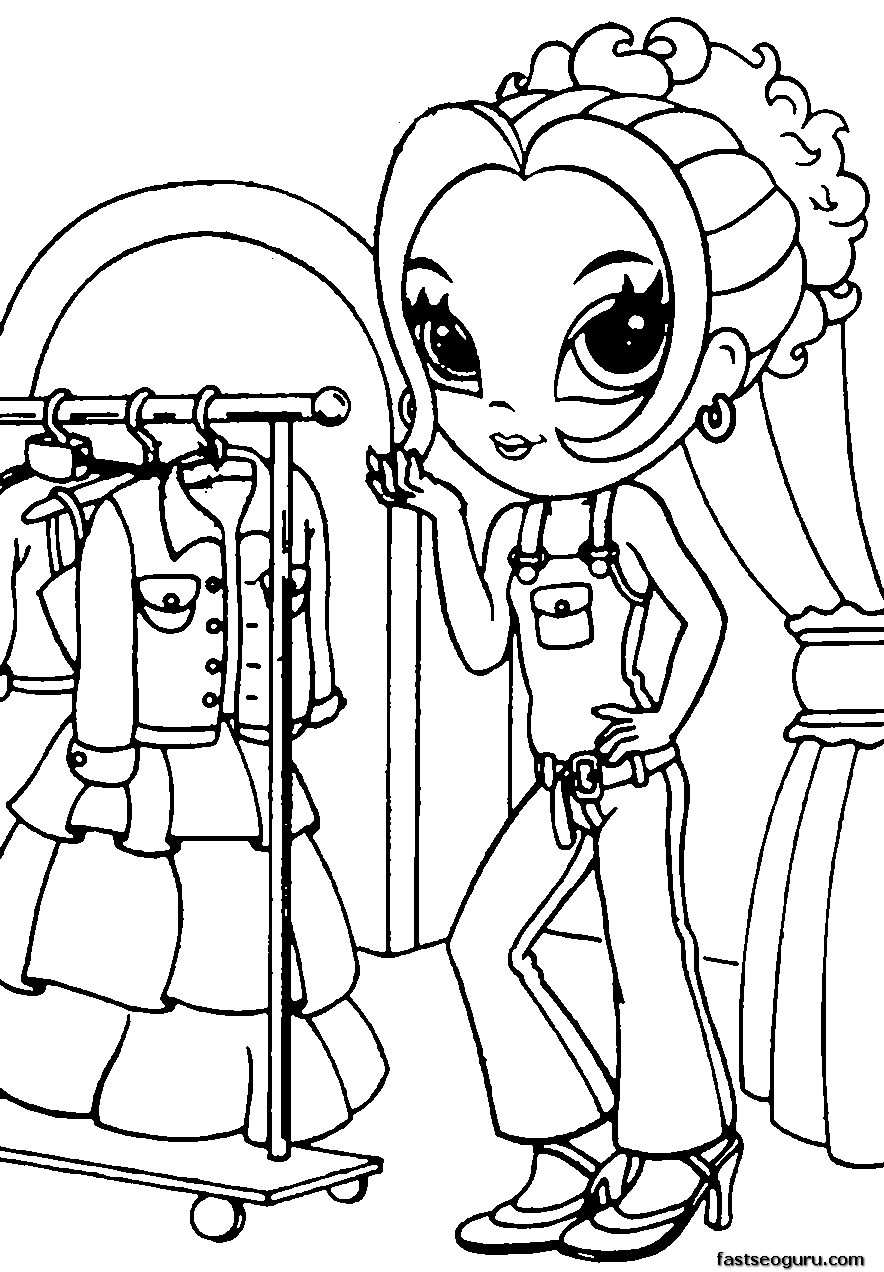 Girls Printable Coloring Pages
 Printable for girls Lisa Frank Coloring Pages Printable