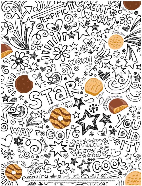 Girls Scout Cookie Coloring Pages
 Little Brownie Bakers Volunteer Blog — Quick Cookie