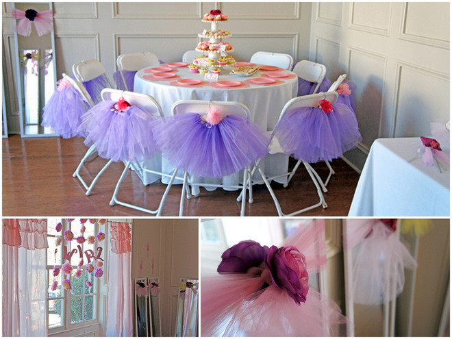 Girls Tea Party Ideas
 Pink Purple Ballerina Tea Party
