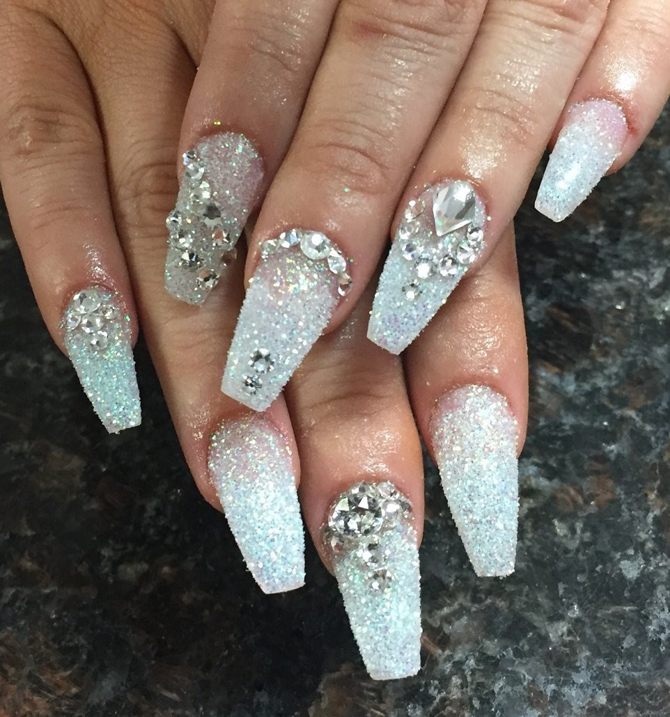 Glitter Wedding Nails
 30 Fairy Like Wedding Nails For Your Big Day Wild About