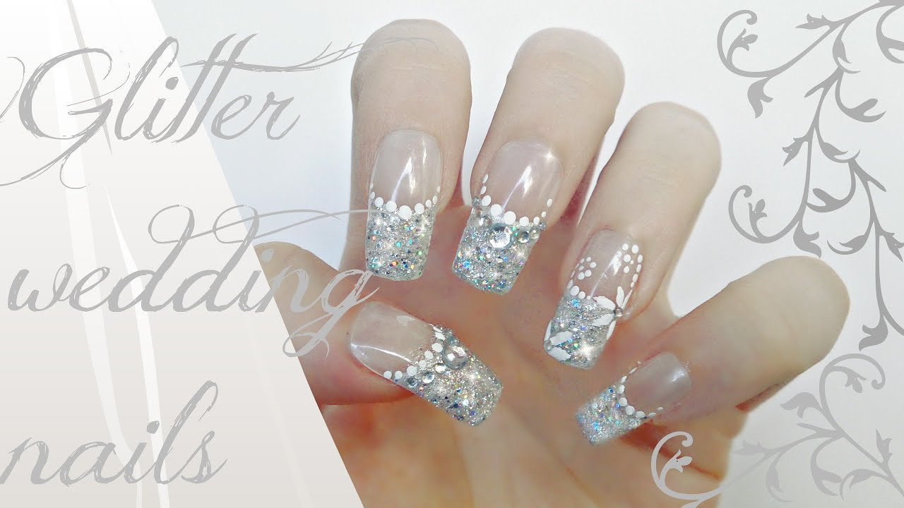Glitter Wedding Nails
 Glitter Wedding Nails Tutorial