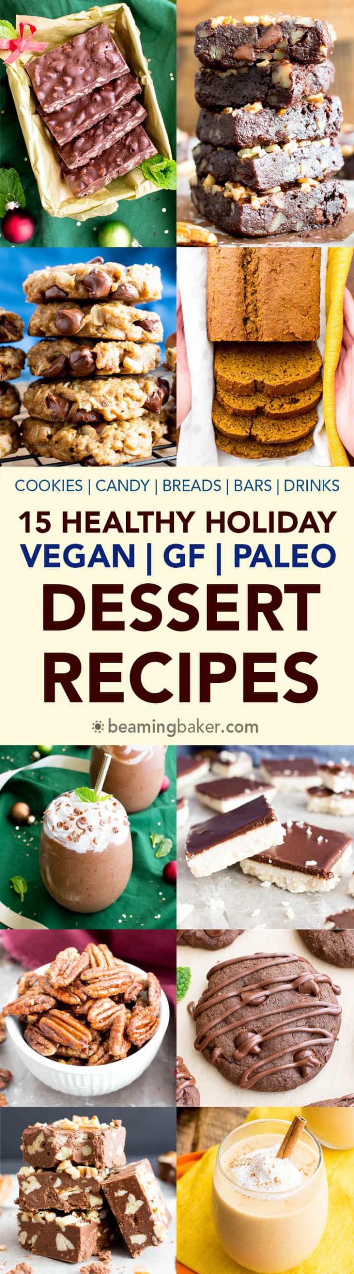 Gluten Free Dairy Free Vegan Recipes
 15 Gluten Free Vegan Healthy Holiday Dessert Recipes V