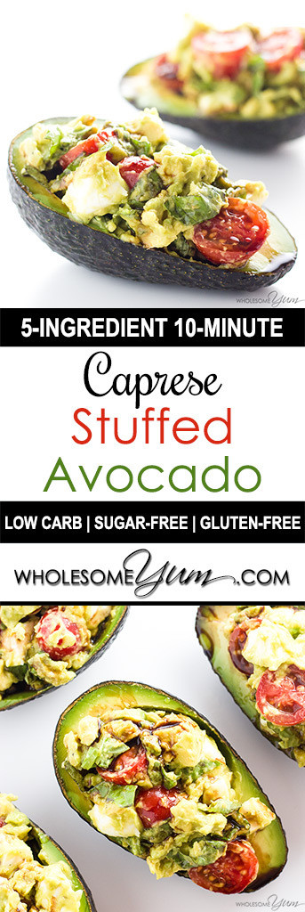 Gluten Free Low Carb Recipes
 Caprese Stuffed Avocado Recipe Low Carb Gluten free
