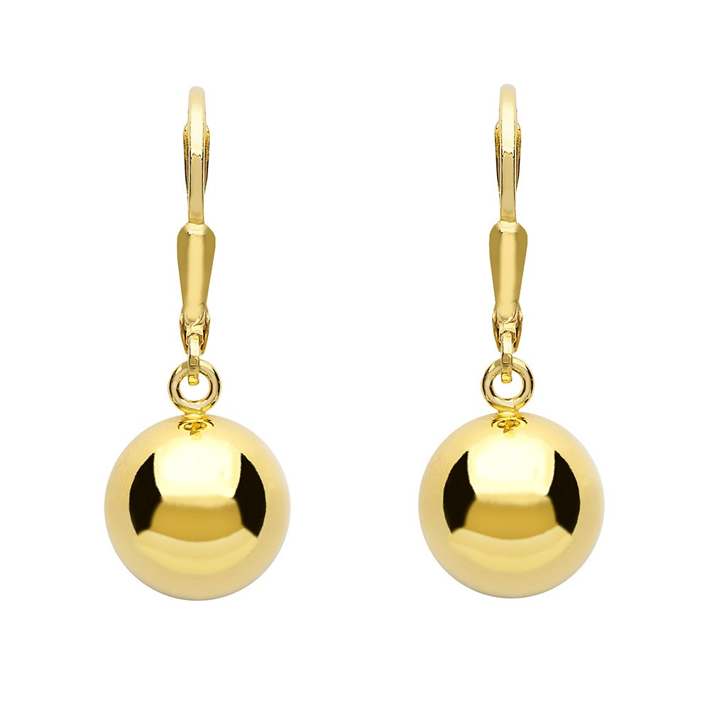 Gold Drop Earrings
 Gold Ball Drop Earrings