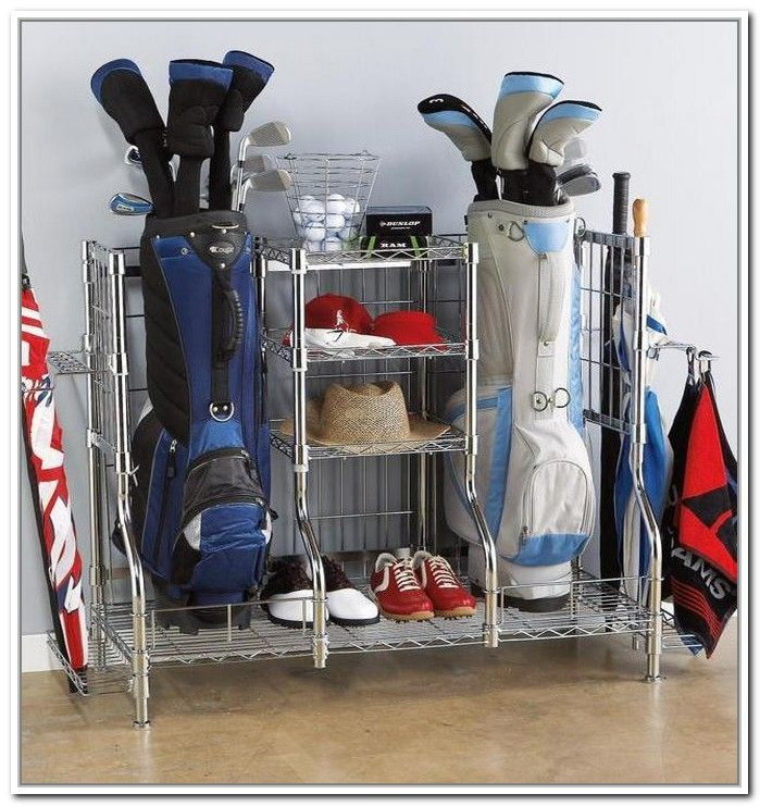 Golf Organizer For Garage
 Best 25 DIY bag rack ideas on Pinterest