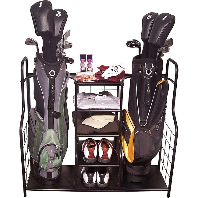 Golf Organizer For Garage
 Golf Clubs Bag Holder Shoes Ball Rack Storage Garage