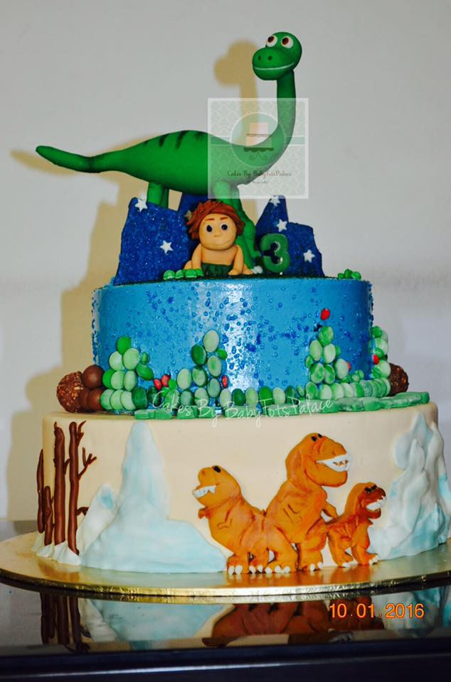 Good Birthday Cakes
 Flair Cakes Sisters Good Dinosaur cake Arlo & Spot