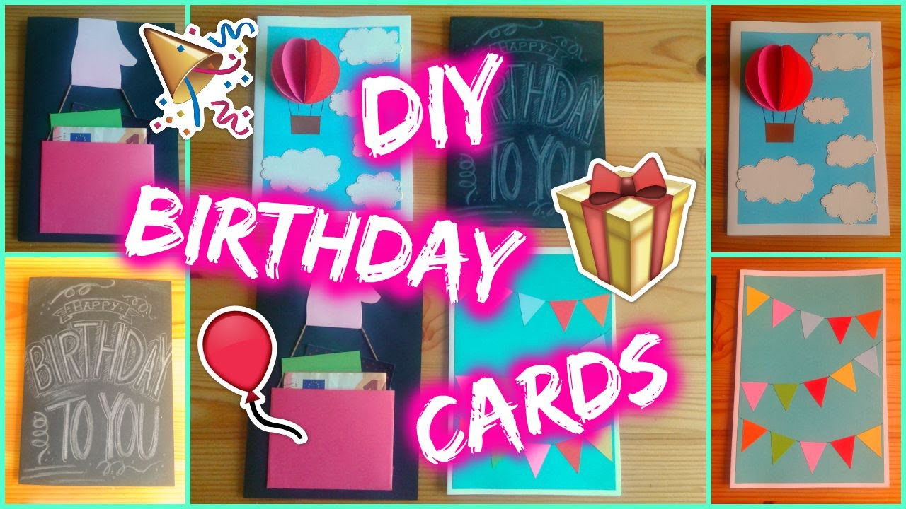 Good Birthday Cards
 DIY 4 Easy Birthday Card Ideas