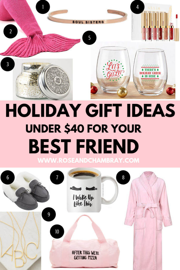 Good Gift Ideas For Best Friend
 Holiday Gift Ideas for Your Best Friend Under $40