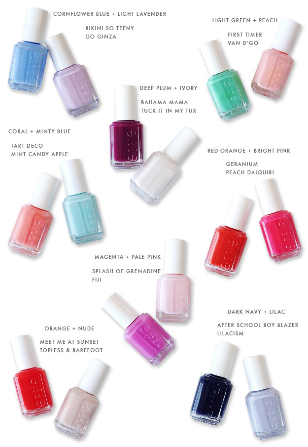 Good Spring Nail Colors
 spring & summer nail polish pairings beauty