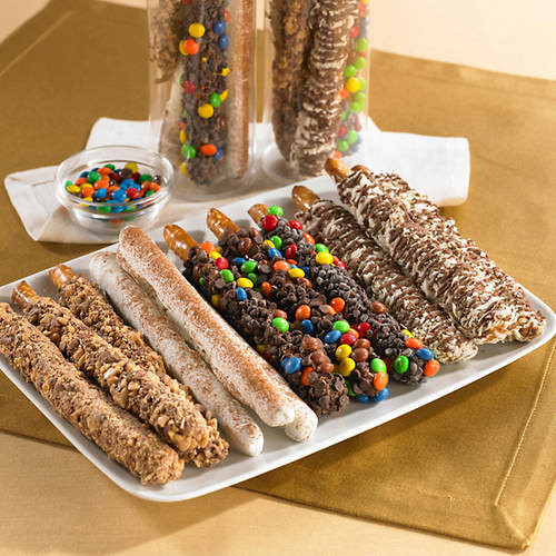 Gourmet Chocolate Covered Pretzels Recipe
 Gourmet Chocolate Dipped Pretzel Rods Cinnamon and