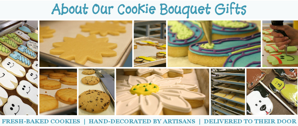 Gourmet Decorated Shortbread Cookies
 About LF Decorated Cookie Gift Bouquets