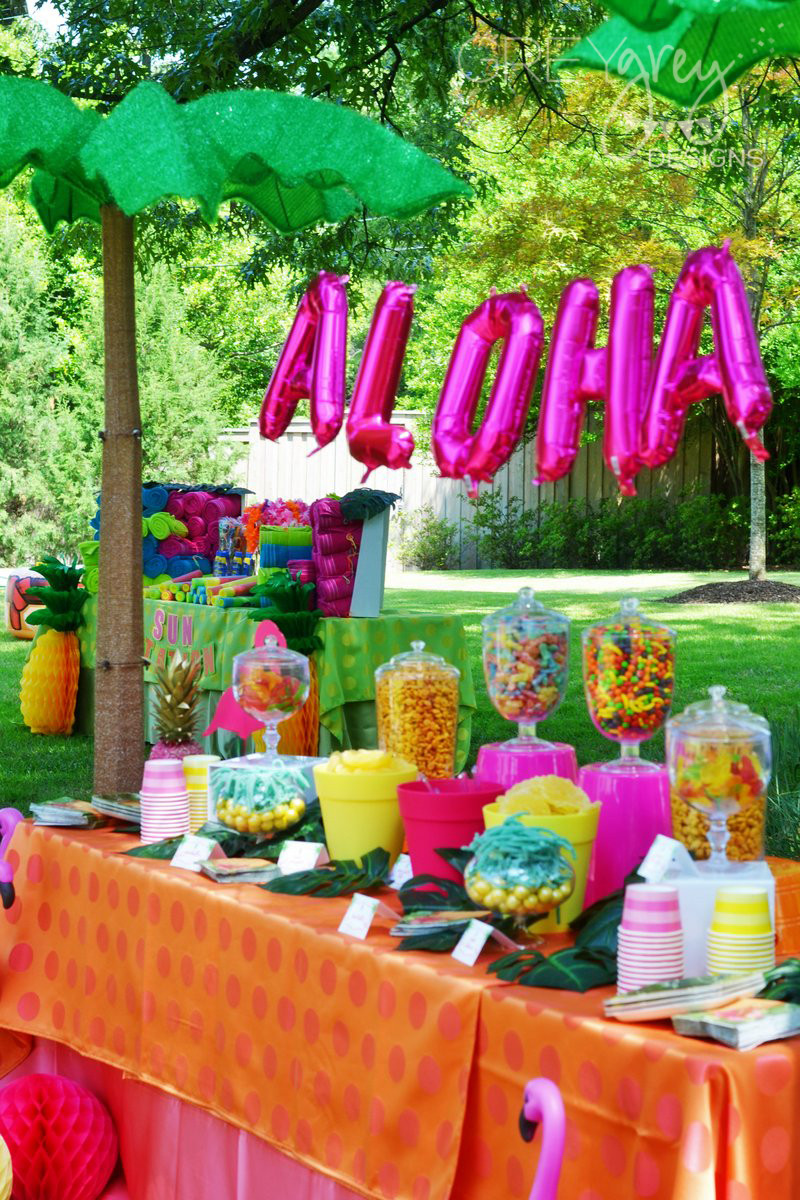 Graduation Beach Party Ideas
 GreyGrey Designs Aloha High School Luau Themed Graduation