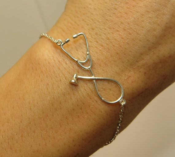 Graduation Gift Ideas For Medical Students
 Stethoscope bracelet silver bracelet Gift for by