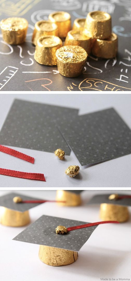 Graduation Party Gift Table Ideas
 Tip your hat to the grad with these simple and sweet