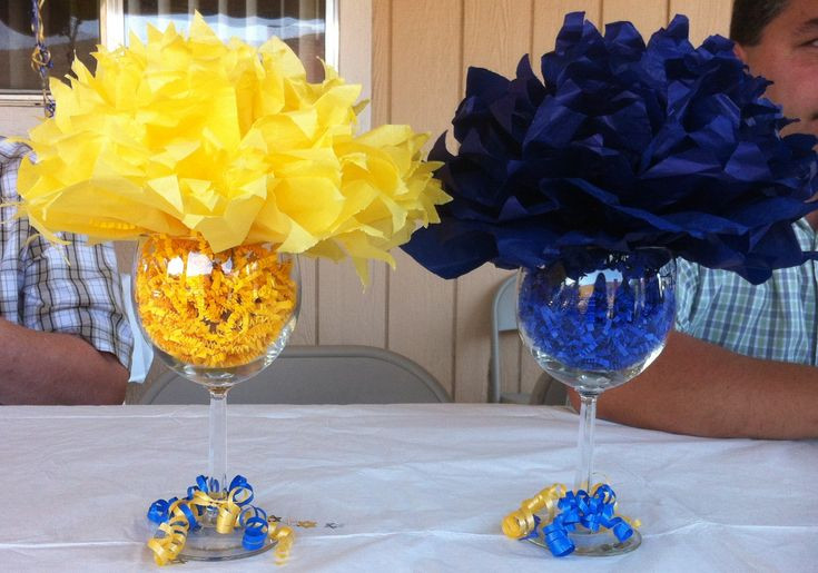 Graduation Party Ideas Blue And Gold
 12 best images about Decorating for Royal Blue and Yellow