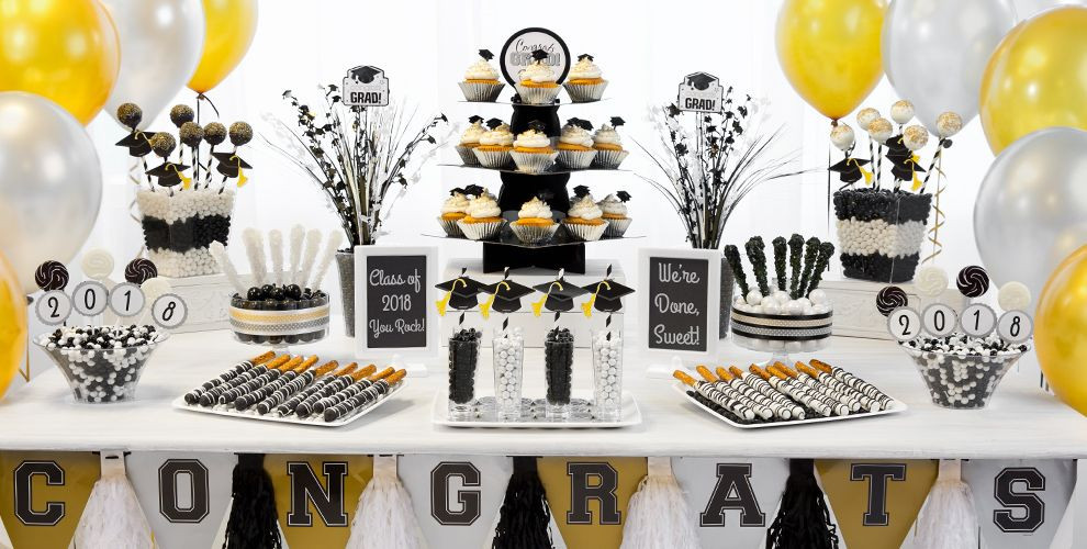 Graduation Party Ideas Blue And Gold
 Southern Blue Celebrations BLACK CANDY BUFFETS BARS