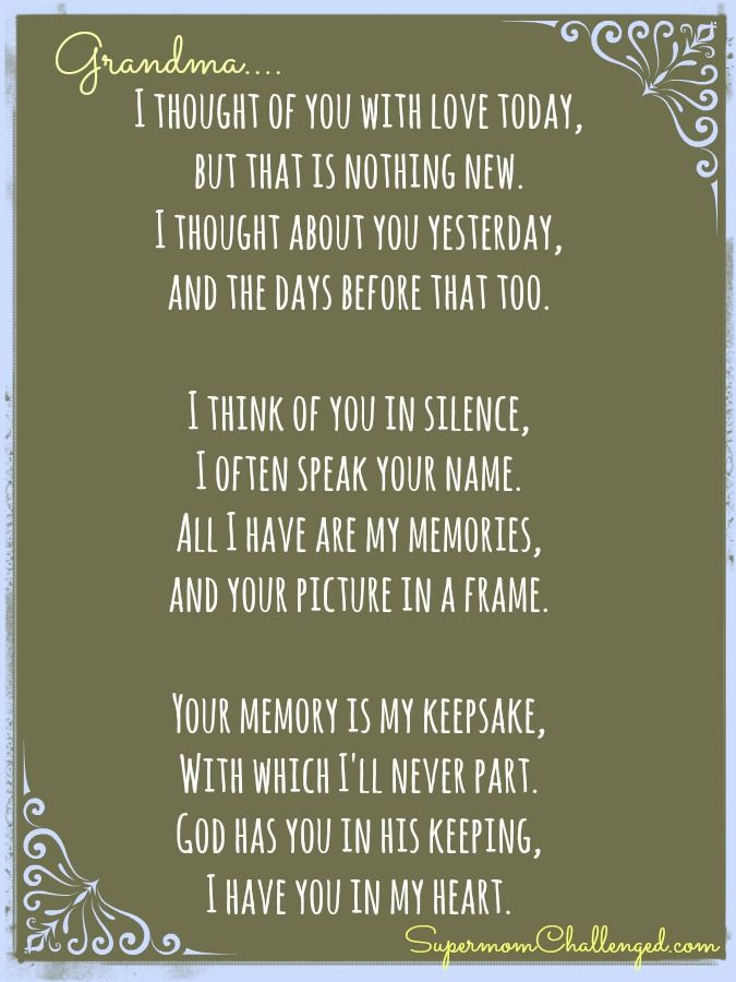 Grandmother Passed Away Quotes
 loss of grandma quotes Google Search