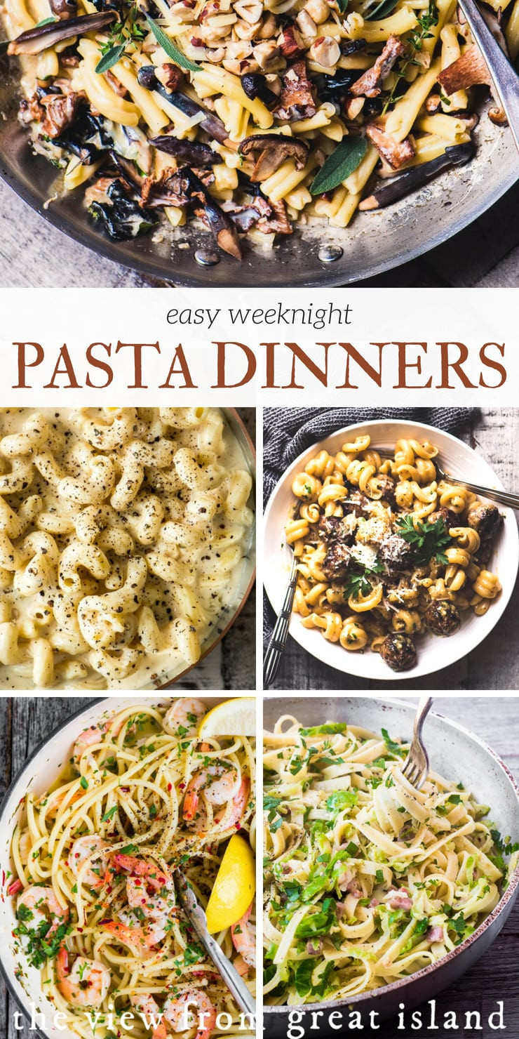 Great Fall Dinners
 5 Easy Weeknight Pasta Dinners