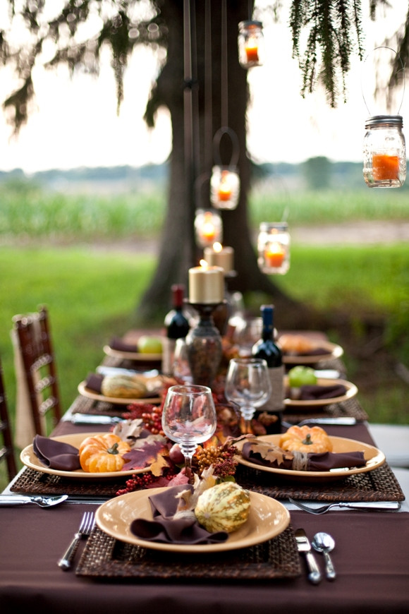 Great Fall Dinners
 Thanksgiving DIY Tablescape a Dinner Party Ideas Party