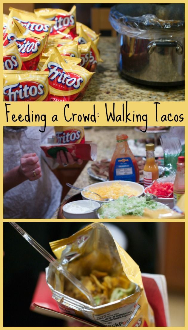 Great Food Ideas For Party
 Simple Walking Tacos Bar How To Feed A Crowd