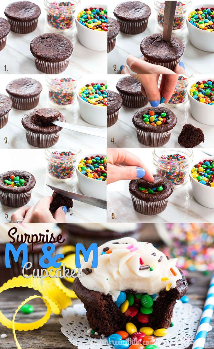 Great Kids Recipes
 Surprise M&M Chocolate Cupcakes Video