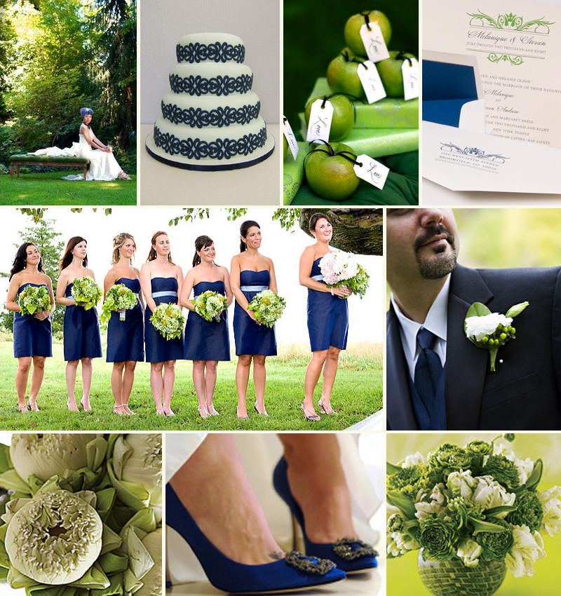 Green And Blue Wedding Colors
 Green and Cream Weddings