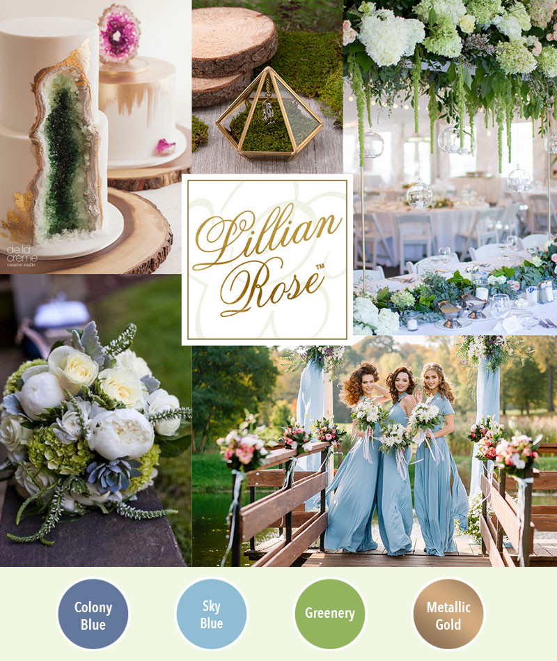 blue and green wedding colors