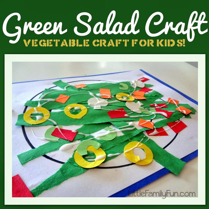 Green Craft Kids
 Little Family Fun Green Salad Craft
