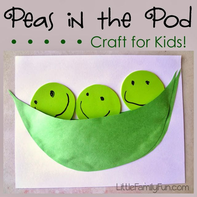 Green Craft Kids
 Pea Pod craft for kids Fun easy and interactive