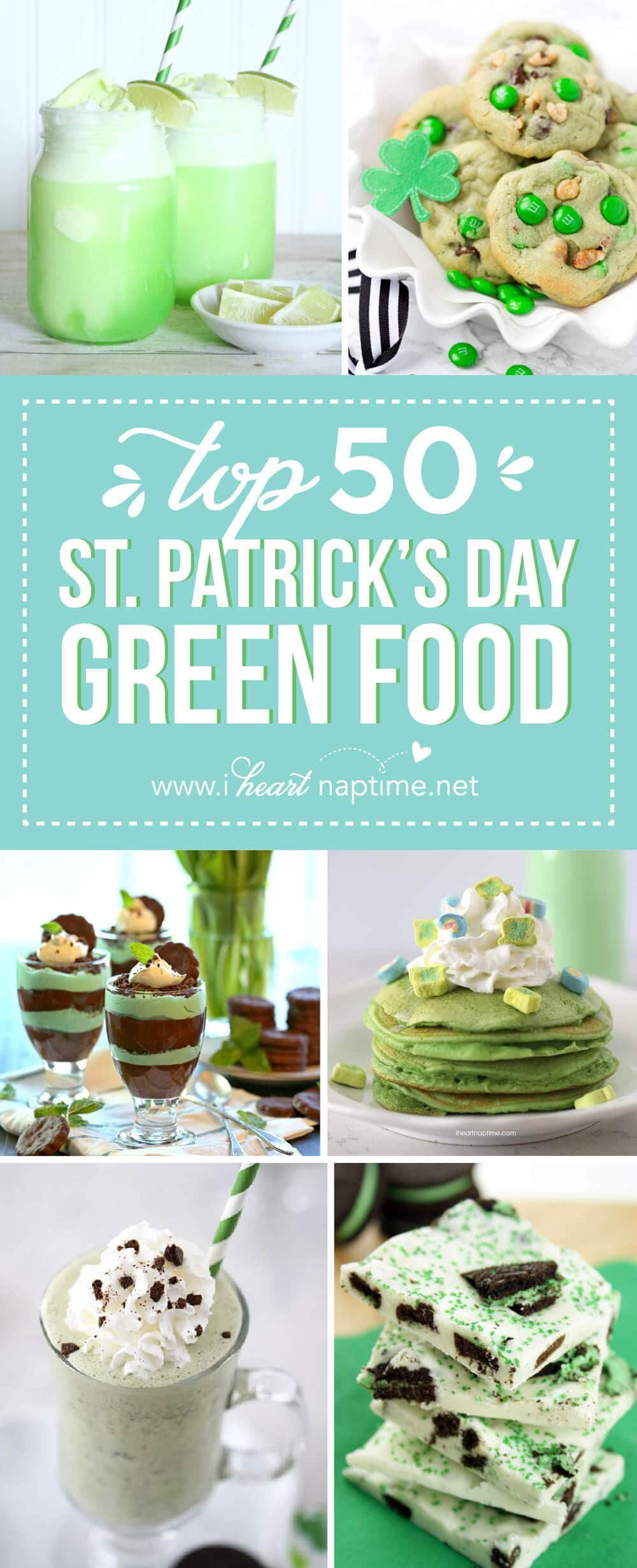 Green Food For St Patrick's Day
 Top 50 St Patrick s Day Green Food I Heart Nap Time