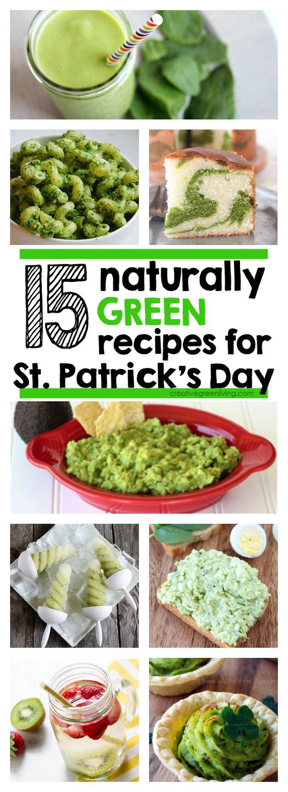 Green Food For St Patrick's Day
 15 Naturally Green Recipes for St Patrick s Day