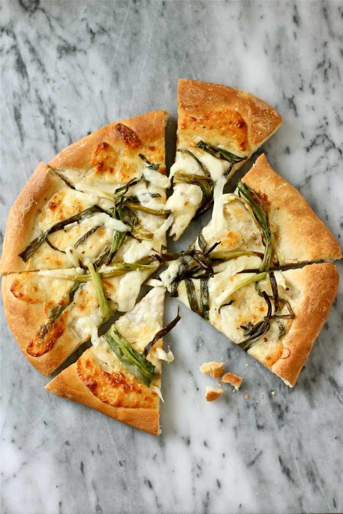 Green Onion Pizza
 Grilled Green ion Pizza