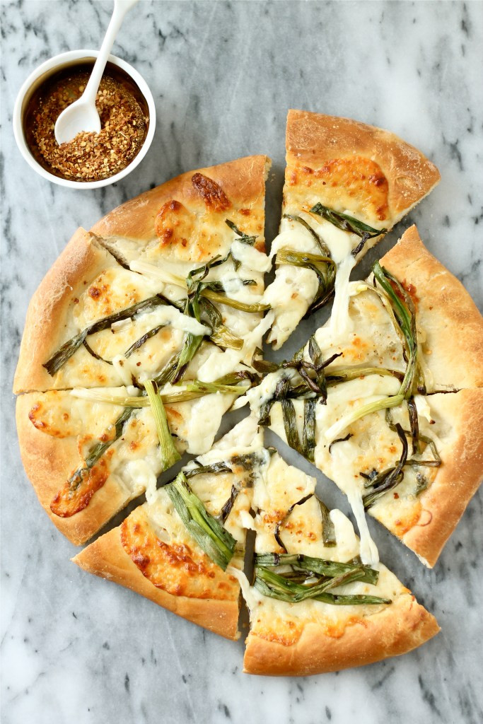 Green Onion Pizza
 Grilled Green ion Pizza