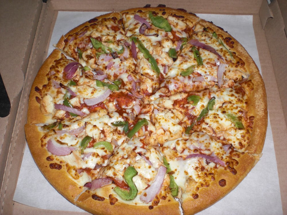 Green Onion Pizza
 Pan Pizza w Chicken Green Peppers & ions Yelp