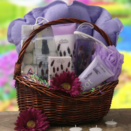Grief Gift Basket Ideas
 purple t baskets
