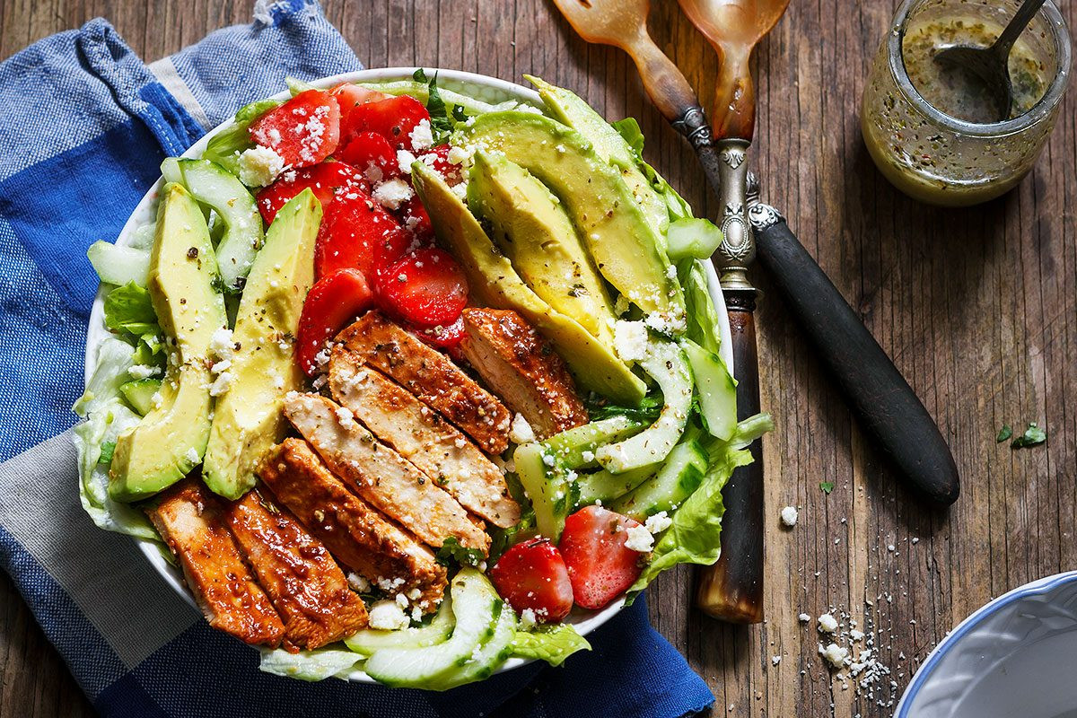 Grilled Chicken For Salad
 Grilled Chicken Salad Recipe with Avocado – strawberries