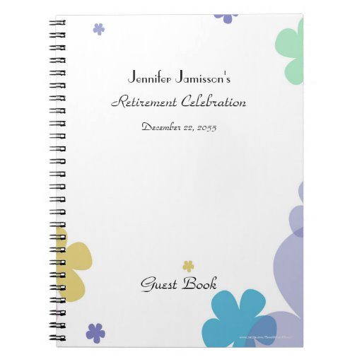 Guest Book Ideas For Retirement Party
 Retirement Party Guest Book Notebooks