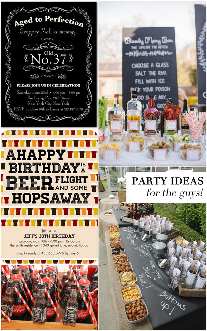 Guy Birthday Party Ideas
 Adult Birthday Party Ideas for the Guys